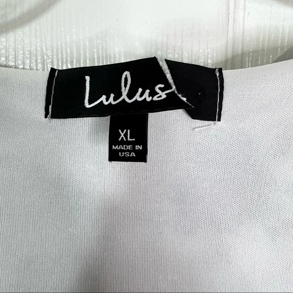 Lulu’s La Vie Lavender Floral Sleeveless V-Neck Wrap Ruffle Dress Women’s Sz XL - Picture 11 of 14